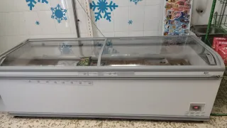 Congelador horizontal con tapa de cristal
