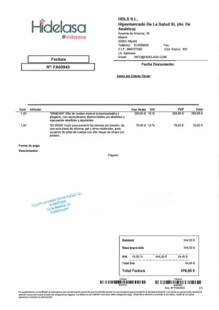 Cojín Antiescaras Winncare Alova