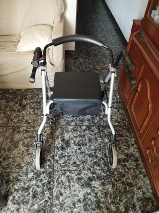 Andador plegable aluminio con cesta