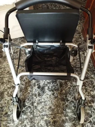 Andador plegable aluminio con cesta