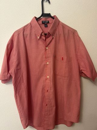 Camisa Ralph Lauren Cuadros Roja Talla L