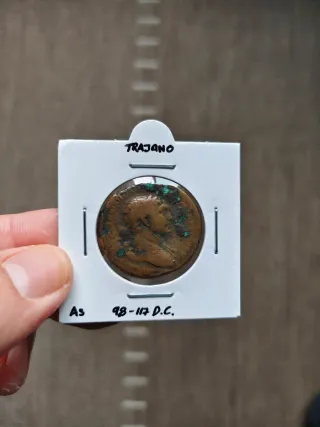 Moneda Romana As Trajano 98-117 d.C.