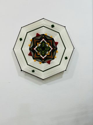 Mándala tejido artesanal