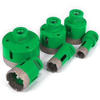 Juego de 6 piezas de brocas de diamante 20/25/40/45/50/68 mm, juego de brocas de agujero de diamante, rosca M14, cortador de agujeros portátil de cerámica, brocas de núcleo de cerámica para azulej...