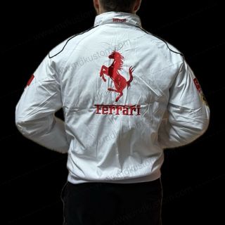 Chaqueta Ferrari Racing Blanca y Roja