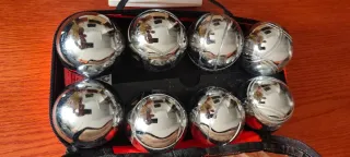 Set di bocce metalliche con borsa