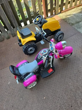 Tractor y Moto Eléctrica Infantil