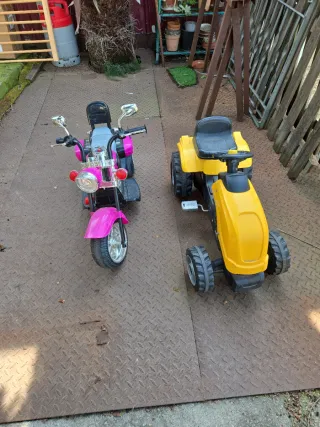 Tractor y Moto Eléctrica Infantil
