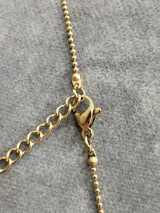 Medalla Piscis Acero Quirúrgico Baño Oro