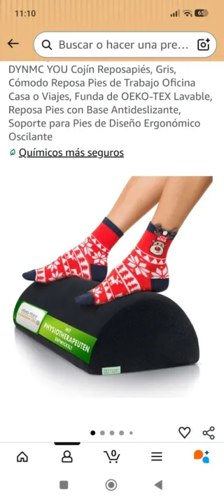 REPOSAPIES ERGONOMICO BASCULANTE OFICINA ESTUDIO