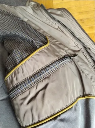 Abrigo acolchado gris