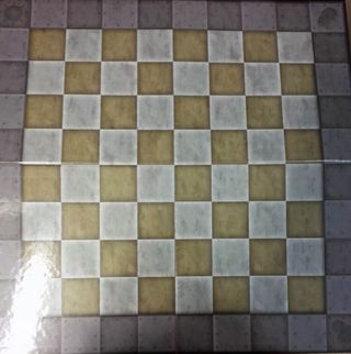 Tablero Ajedrez Cartón 50x50 Figuras ajedrez DC