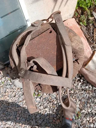 Cabezada antigua de cuero