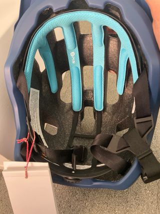 Casco POC Axion SPIN Blu/Bianco Taglia 51-54