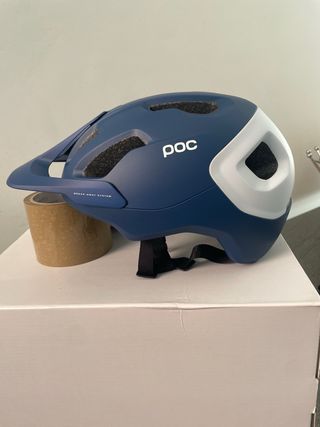 Casco POC Axion SPIN Blu/Bianco Taglia 51-54