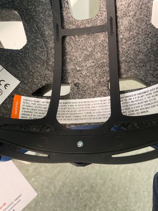 Casco POC Axion SPIN Blu/Bianco Taglia 51-54