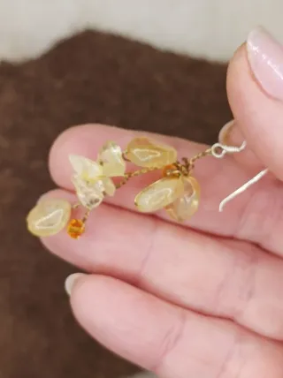 Pendientes Plata 925 y Citrino