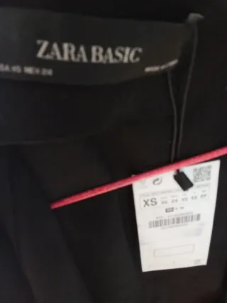 Chaleco largo Zara Negro Nuevo