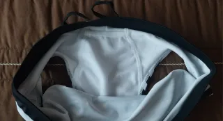 Bañador rayas blanco y negro talla M