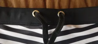 Bañador rayas blanco y negro talla M