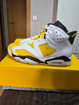 Jordan Retro 6 Blanco Amarillo