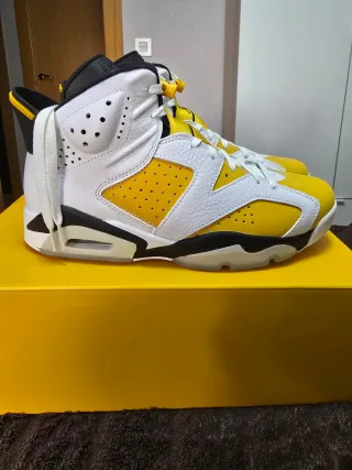 Jordan Retro 6 Blanco Amarillo