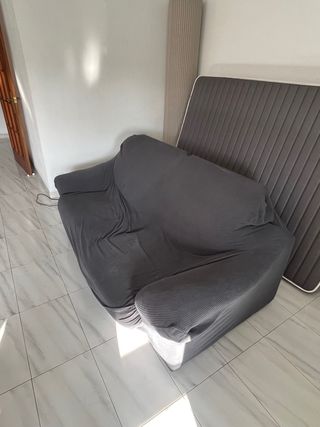 Sofá de 2 plazas azul