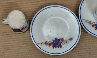 Juego de café para casa de muñecas