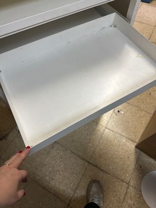 Mostrador blanco tienda