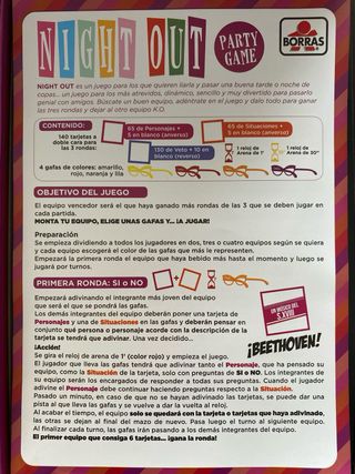 Juego de mesa Night Out Party Game