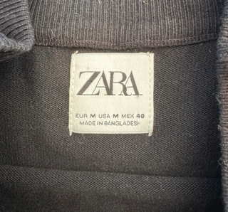 Jersey de cuello perkins de Zara
