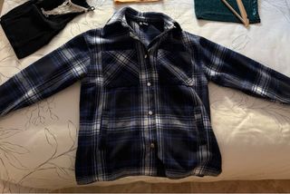 Sobrecamisa cuadros H&M XXS (S)
