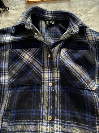 Sobrecamisa cuadros H&M XXS (S)
