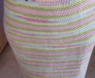 Falda larga tejida multicolor