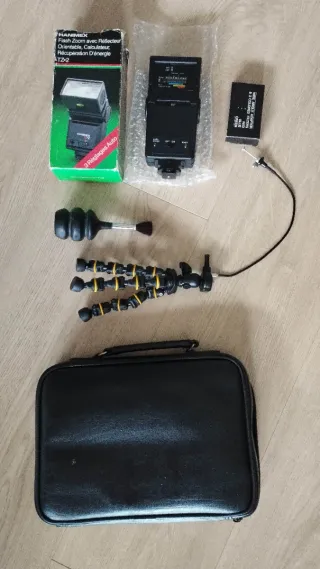 Kit Hanimex Flash TZ-2 Trípode Disparador