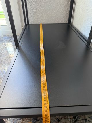 Mesa de centro 2 piezas vidrio negro