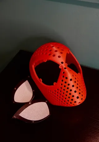 Maschera Spiderman Faceshell Rossa