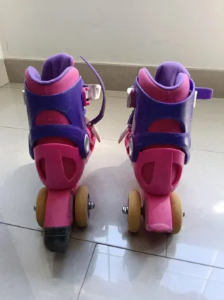 Patines en línea Oxelo niña rosa/morado