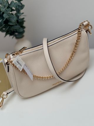 Bolso Michael Kors Beige y Dorado