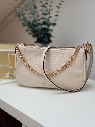 Bolso Michael Kors Beige y Dorado