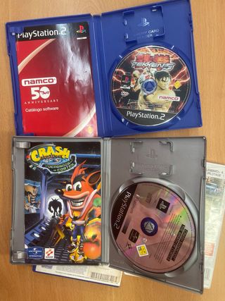 Pack 4 Juegos PS2: Tekken 5, Crash, WRC, GT4