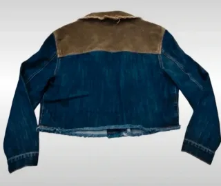 Giubbino jeans e velluto donna