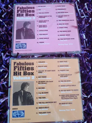 Cajas CD Música Años 50, 60 y 70