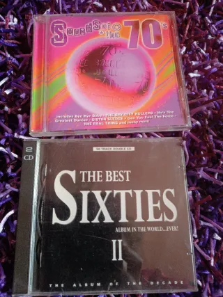 Cajas CD Música Años 50, 60 y 70