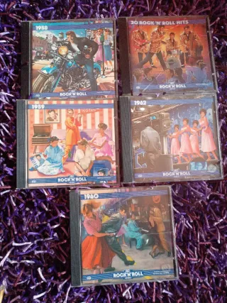 Cajas CD Música Años 50, 60 y 70