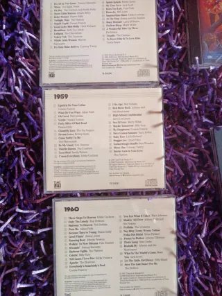 Cajas CD Música Años 50, 60 y 70