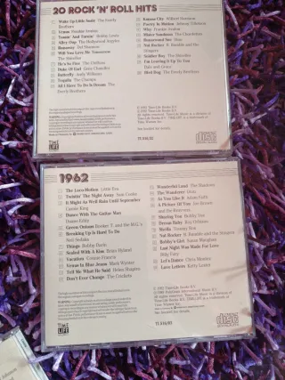 Cajas CD Música Años 50, 60 y 70