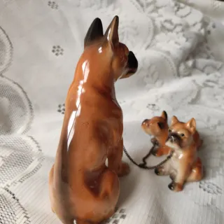 🇯🇵 Famiglia Boxer Ceramica Vintage Japan