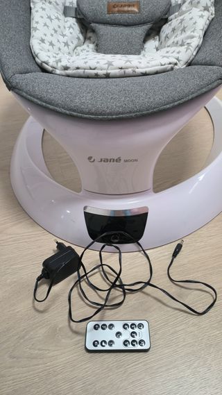 Hamaca bebé electrónica gris estrellas