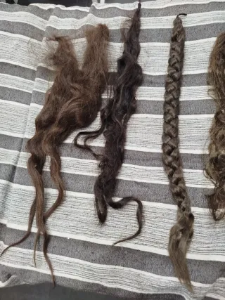 Mallas Fallera Pelo Negro y Castaño